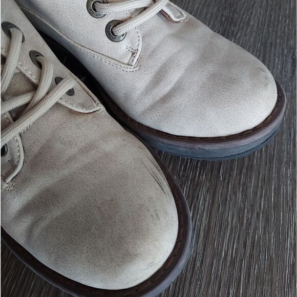 Blowfish MALIBU Boots Women's Comet Beige/Knit Tops Wedge Size 7 Lace-Up - Picture 9 of 11